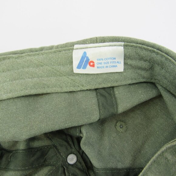 Maine U.S.A. Embroidered Logo Men's Green Adjustable Strap Back Cap Hat - Picture 8 of 8